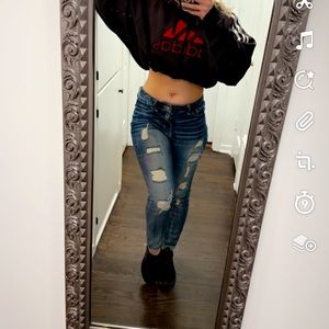 Vintage extra large, Adidas cropped hoodie